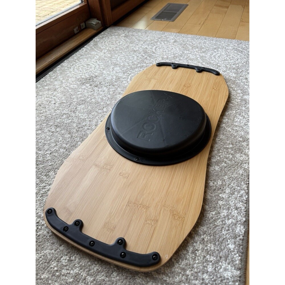 UPLIFT Desk Rocker-X Bamboo Balance Board with Rocker-X Rocker Base - Picture 4 of 7
